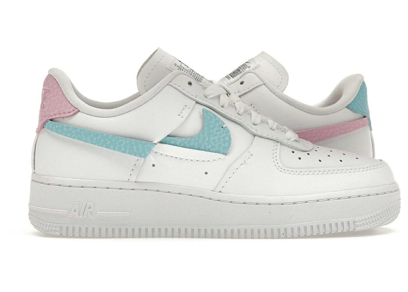 ナイキ 白いこと 白いこと サクラ色 アクア ライズ 空軍 WOMEN\u0027S スニーカー レディース NIKE AIR FORCE 1 LXX WHITE PINK AQUA (WOMEN\u0027S) / WHITE PINK RISE BLEACHED AQUA