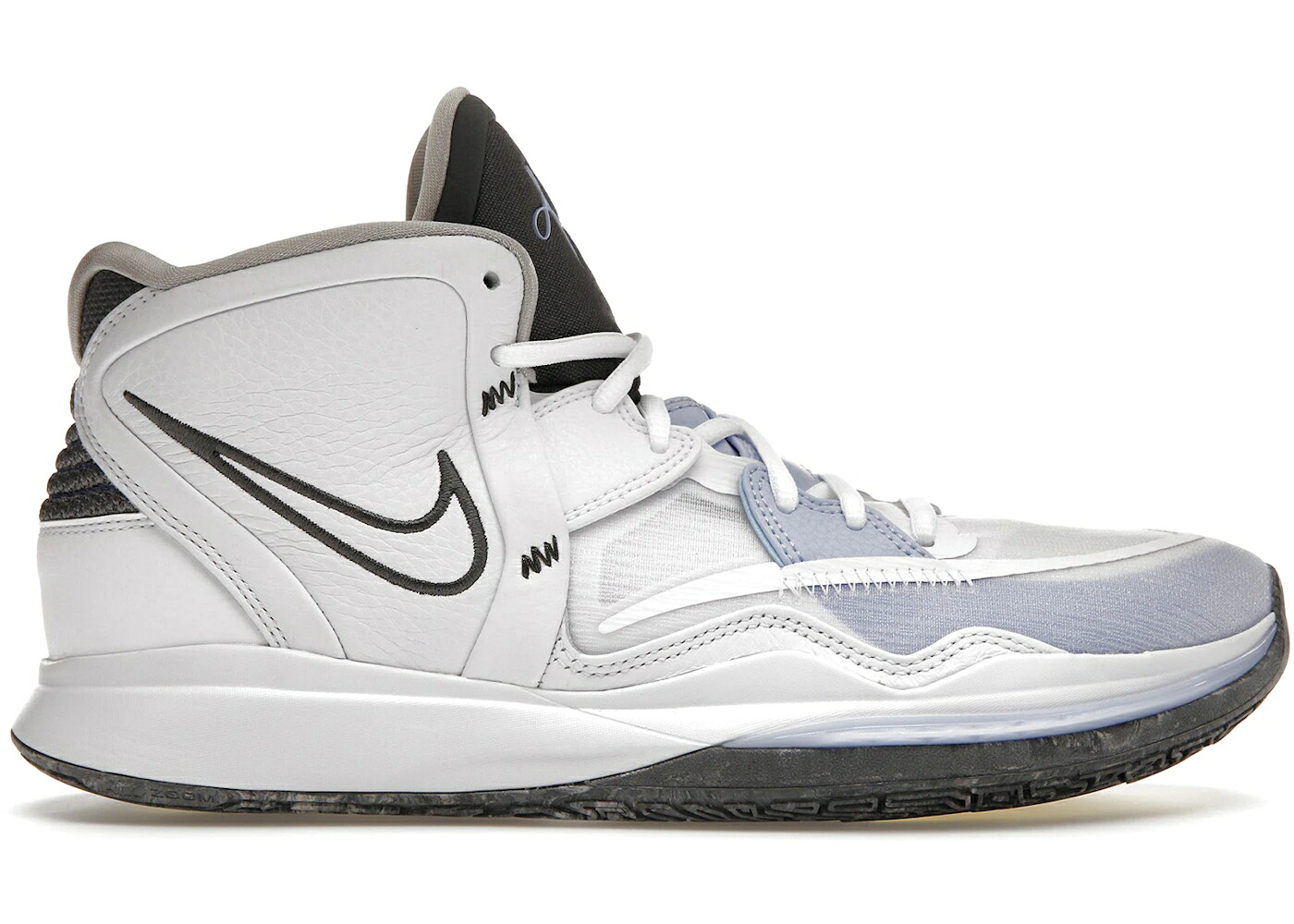 ナイキ カイリー 白色 ホワイト 灰色 グレー スニーカー メンズ NIKE KYRIE INFINITY SMOKE AND MIRRORS / WHITE IRON GREY LIGHT MARINE｜スニケス