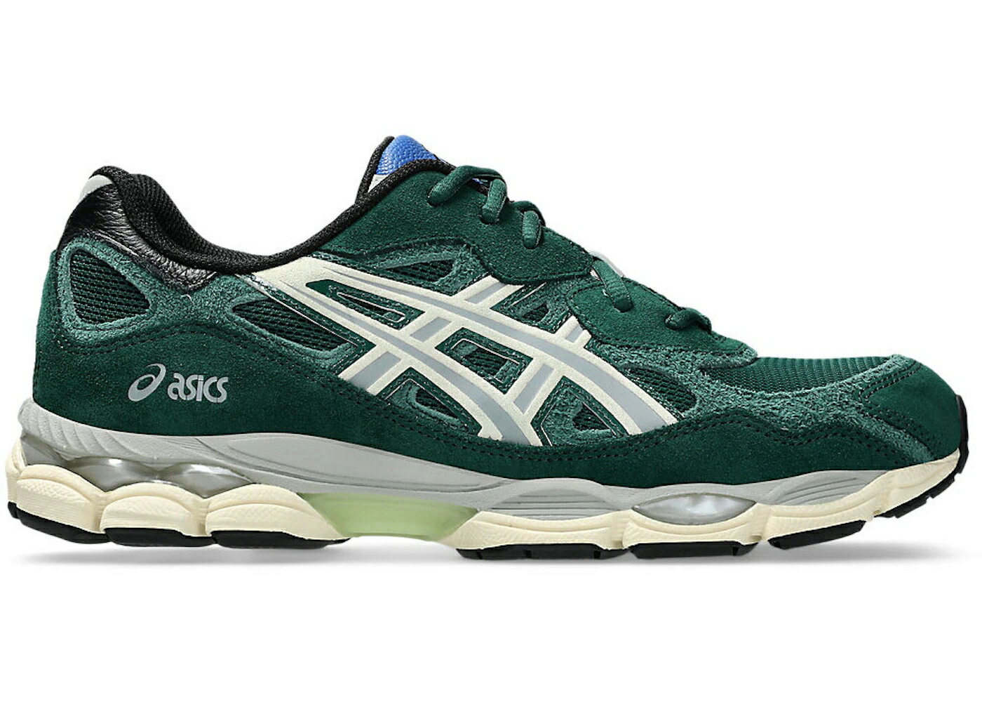 アシックス 緑 グリーン アイボリー スニーカー メンズ ASICS GEL-NYC BALLAHOLIC JEWEL GREEN / JEWEL GREEN IVORY｜スニケス