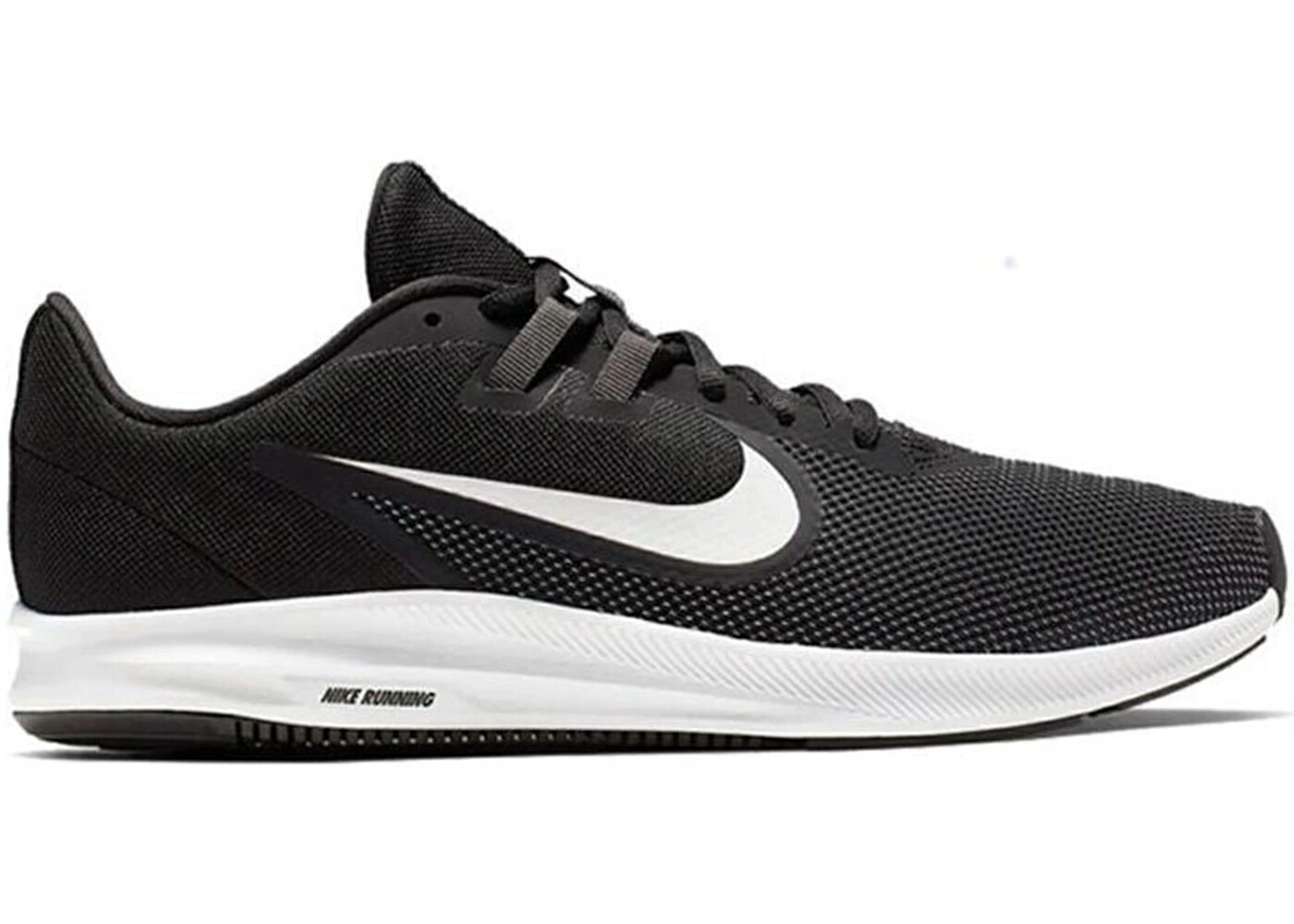 ナイキ 黒色 ブラック 白色 ホワイト スニーカー メンズ NIKE DOWNSHIFTER 9 ANTHRACITE / BLACK WHITE ANTHRACITE