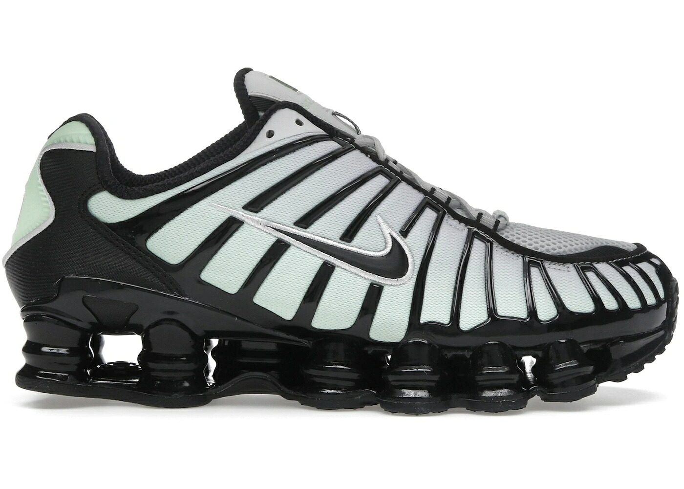 ナイキ ショックス 緑 グリーン 黒色 ブラック スニーカー メンズ NIKE SHOX TL VAPOR GREEN BLACK / VAPOR GREEN BLACK PHOTON DUST|スニケス