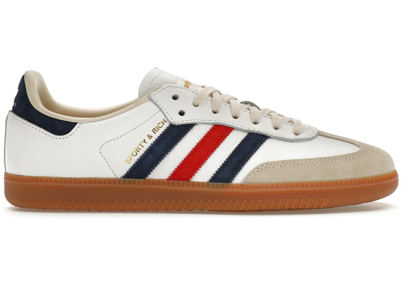 アディダス サンバ 白色 ホワイト ナイト 藍色 インディゴ \u0026 スニーカー メンズ ADIDAS SAMBA OG SPORTY RICH USA / CLOUD WHITE NIGHT INDIGO