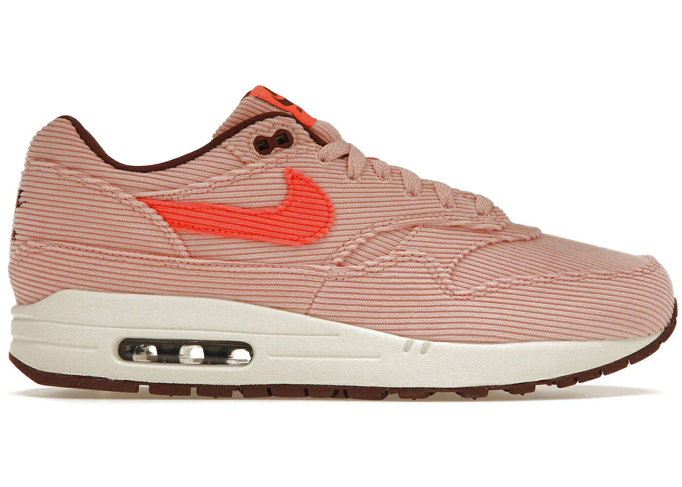 ナイキ マックス コーデュロイ エアマックス スニーカー メンズ NIKE AIR MAX 1 PRM CORDUROY CORAL STARDUST / CORAL STARDUST BRIGHT CORAL OXEN|スニケス