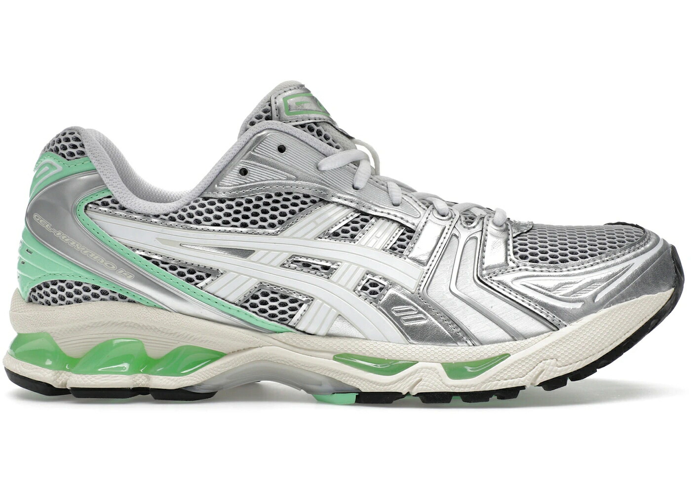 アシックス しろがね色 しろがね色 菩提樹 スニーカー メンズ ASICS GEL-KAYANO 14 SILVER LIME / SILVER LIME