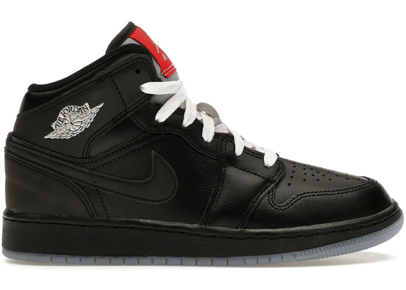 ナイキ ジョーダン ミッド 黒いこと 黒いこと しろがね色 しろがね色 御坊っちゃん キッズ JORDAN 1 MID SE BLACK METALLIC REIMAGINED (GS) / BLACK SILVER METALLIC UNIVERSITY もの言う花 マタニティ スニーカー