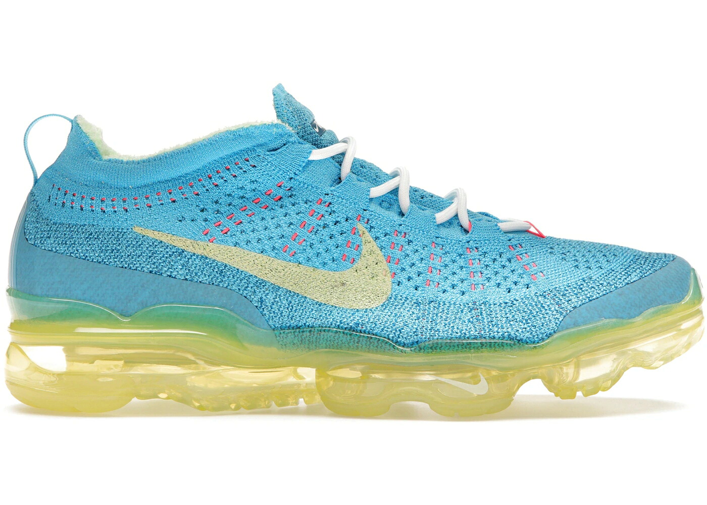 ナイキ 飛球編み物 青味 青み 緑 緑であること エアヴェイパーマックス スニーカー メンズ NIKE AIR VAPORMAX 2023 FLYKNIT BALTIC BLUE CITRON TINT / BALTIC BLUE CITRON TINT GREEN