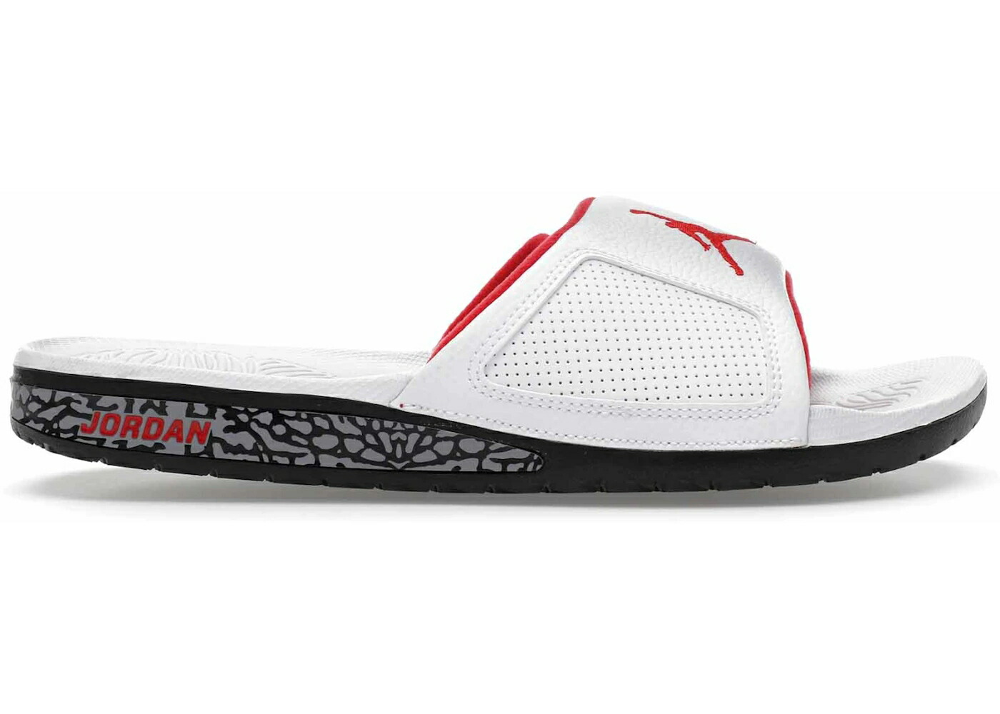 ナイキ ジョーダン ハイドロ 白色 ホワイト 赤 レッド 灰色 シメント 黒色 ブラック スニーカー メンズ JORDAN HYDRO III RETRO WHITE UNIVERSITY RED CEMENT / WHITE UNIVERSITY RED BLACK
