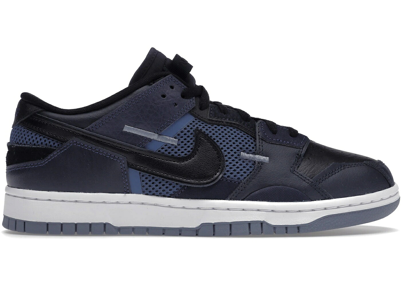ナイキ ダンク 黒色 ブラック 紺色 ネイビー ダンクロー スニーカー メンズ NIKE DUNK LOW SCRAP BLACK NAVY / BLACK NAVY