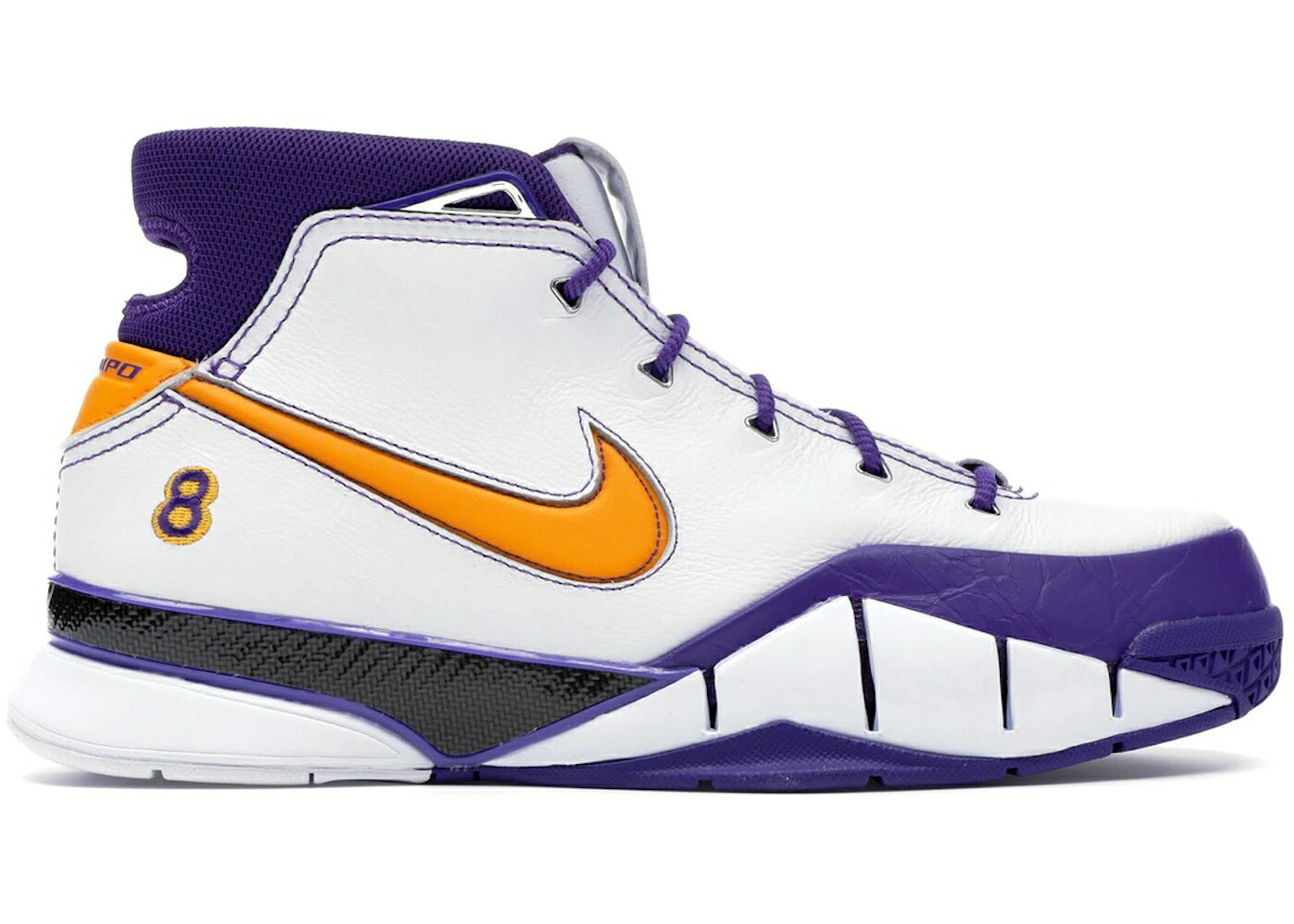 ナイキ コービー プロトロ 白色 ホワイト 紫 パープル スニーカー メンズ NIKE KOBE 1 PROTRO THINK 16 CLOSE OUT / WHITE DEL SOL VARSITY PURPLE