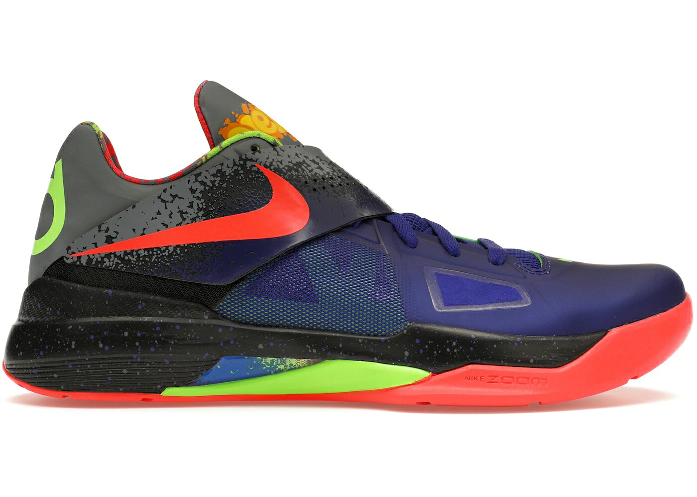 ナイキ 調和 コン吊りひも クリムゾン 黒いこと 黒いこと スニーカー メンズ NIKE KD 4 NERF (2024) / CONCORD BRIGHT CRIMSON BLACK