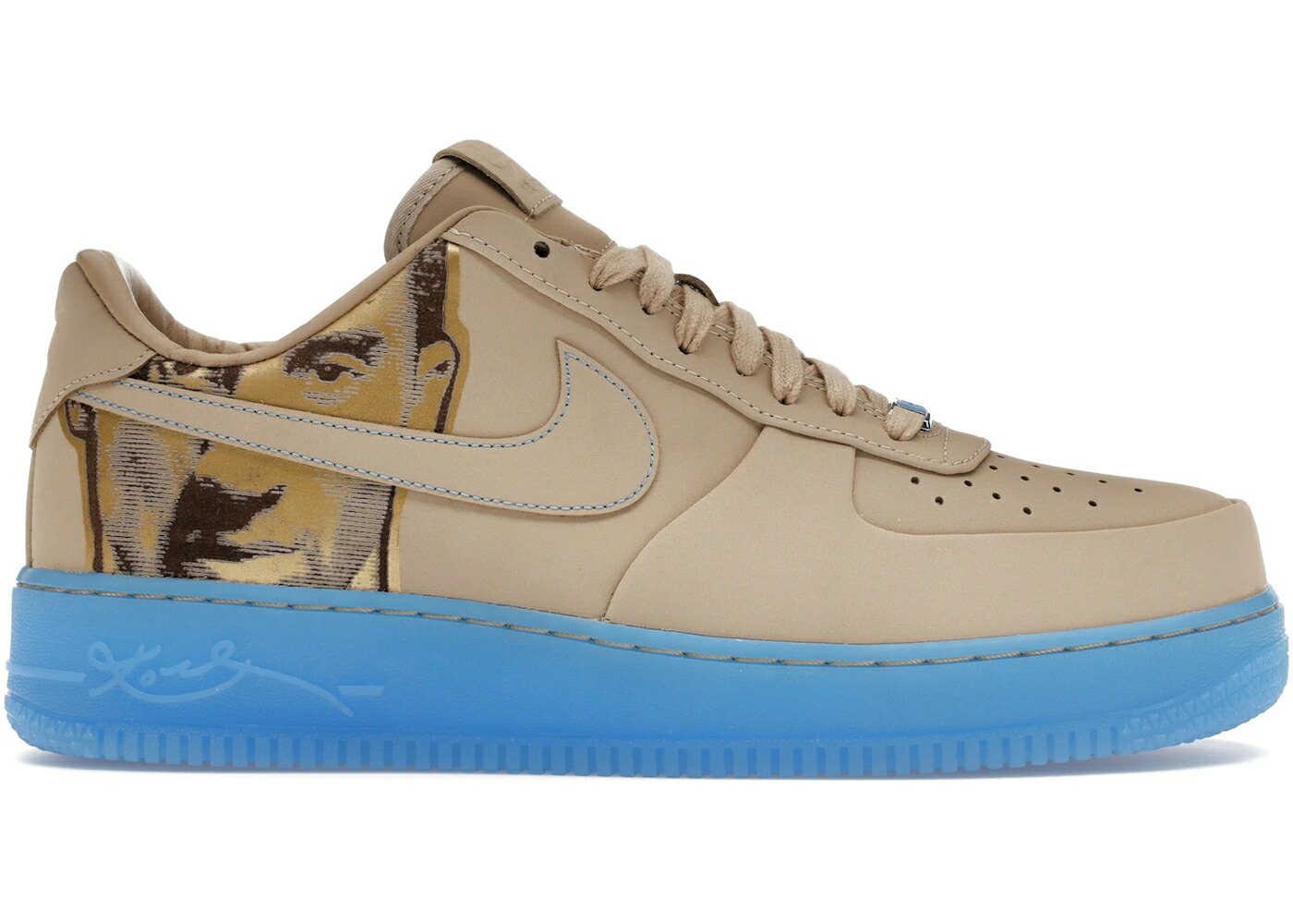 ナイキ プロトロ コービー ブライアント 青色 ブルー エアフォース スニーカー メンズ NIKE AIR FORCE 1 LOW PROTRO KOBE BRYANT LINEN / LINEN LINEN UNIVERSITY BLUE｜スニケス