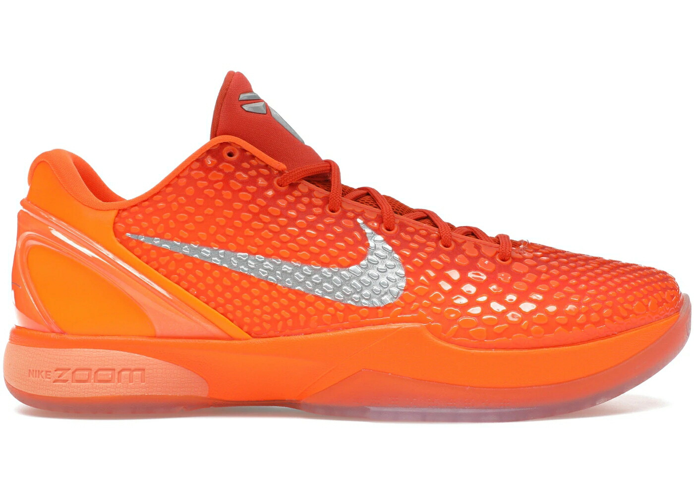 ナイキ コービー 労働者階級トロ 橙 オレンジ色 しろがね色 しろがね色 スニーカー メンズ NIKE KOBE 6 PROTRO TOTAL ORANGE / TOTAL ORANGE METALLIC SILVER
