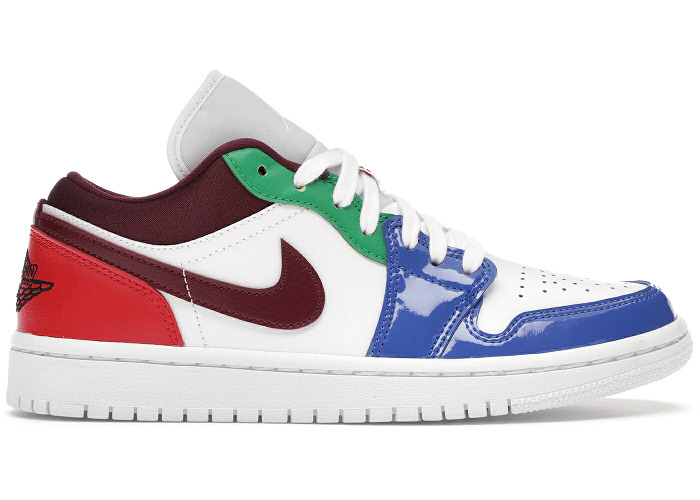 ナイキ ジョーダン 白色 ホワイト WOMEN'S スニーカー レディース JORDAN 1 LOW MULTI-COLOR (WOMEN'S) / WHITE DARK BEETROOT HYPER ROYAL