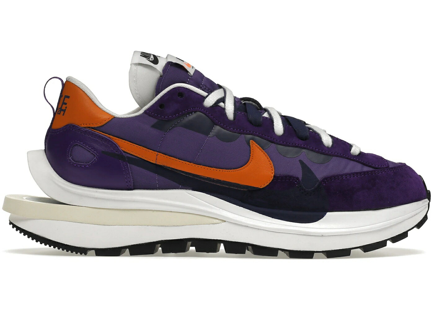 ナイキ 紫 パープル 橙 オレンジ色 白いこと 白いこと 黒いこと 黒いこと スニーカー メンズ NIKE VAPORWAFFLE SACAI DARK IRIS / PURPLE ORANGE SUMMIT WHITE BLACK