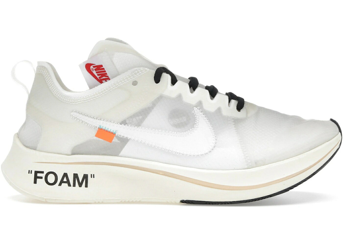 ナイキ ズーム オフホワイト 白色 ホワイト ズームフライ スニーカー メンズ NIKE ZOOM FLY OFF-WHITE / WHITE WHITE MUSLIN