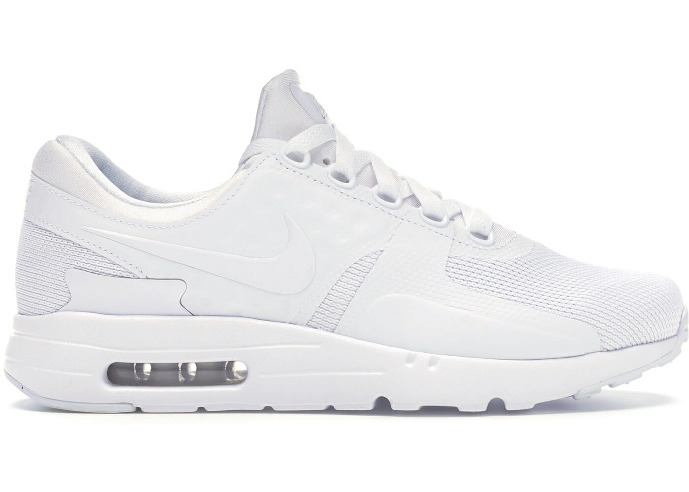 ナイキ マックス ゼロ 灰色 グレー 白色 ホワイト エアマックス スニーカー メンズ NIKE AIR MAX ZERO ESSENTIAL WHITE/WHITE-WOLF GREY / WHITE WHITE WOLF GREY|スニケス