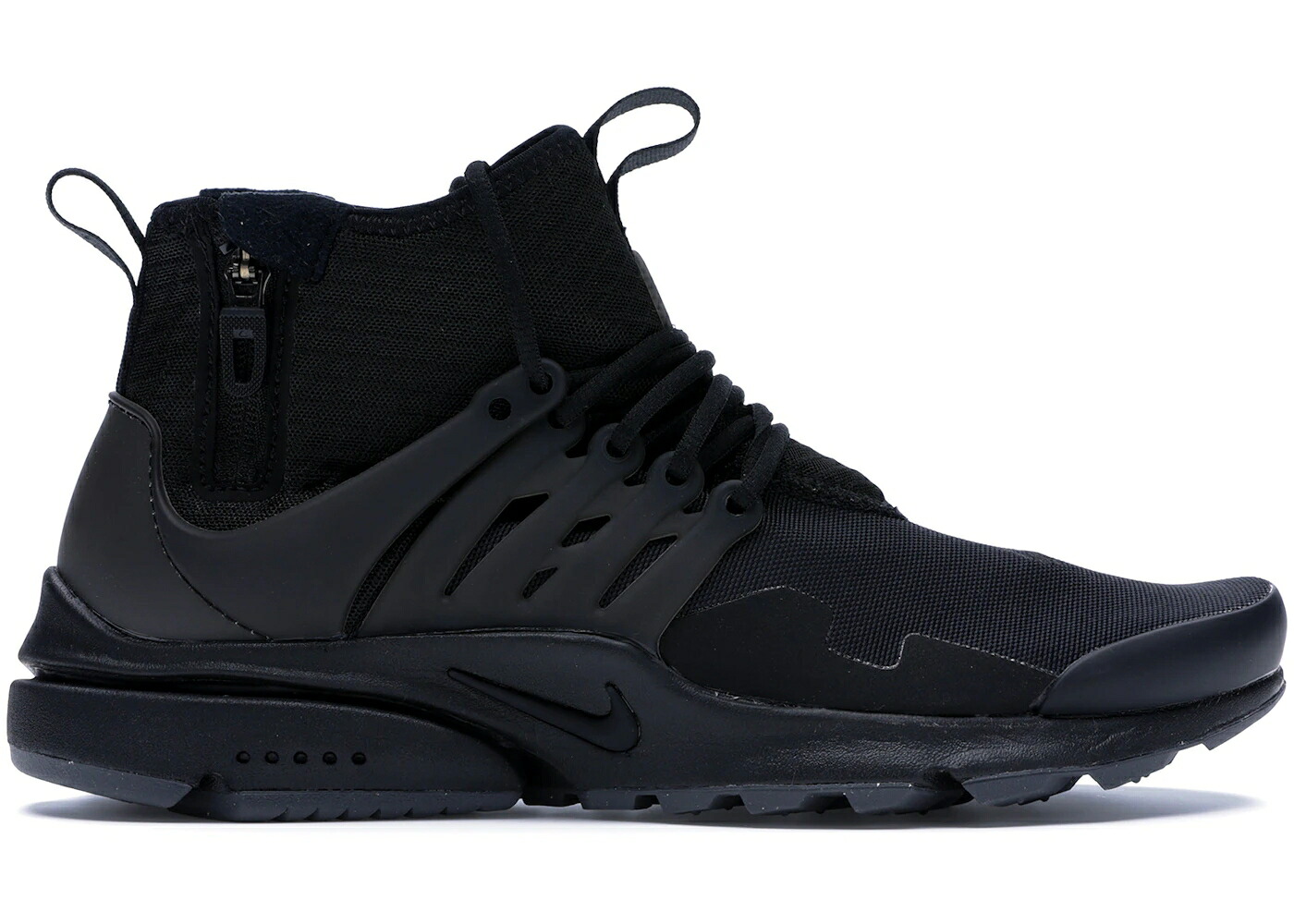 ナイキ プレスト ミッド 黒色 ブラック 灰色 グレー エア スニーカー メンズ NIKE AIR PRESTO MID UTILITY BLACK DARK GREY / BLACK DARK GREY BLACK