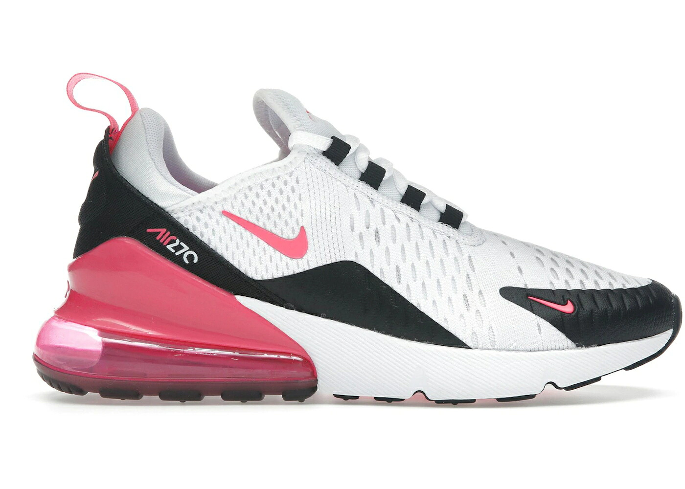 ナイキ マックス 白色 ホワイト 黒色 ブラック ピンク エアマックス WOMEN'S スニーカー レディース NIKE AIR MAX 270 WHITE BLACK HYPER PINK (WOMEN'S) / WHITE BLACK WHITE HYPER PINK
