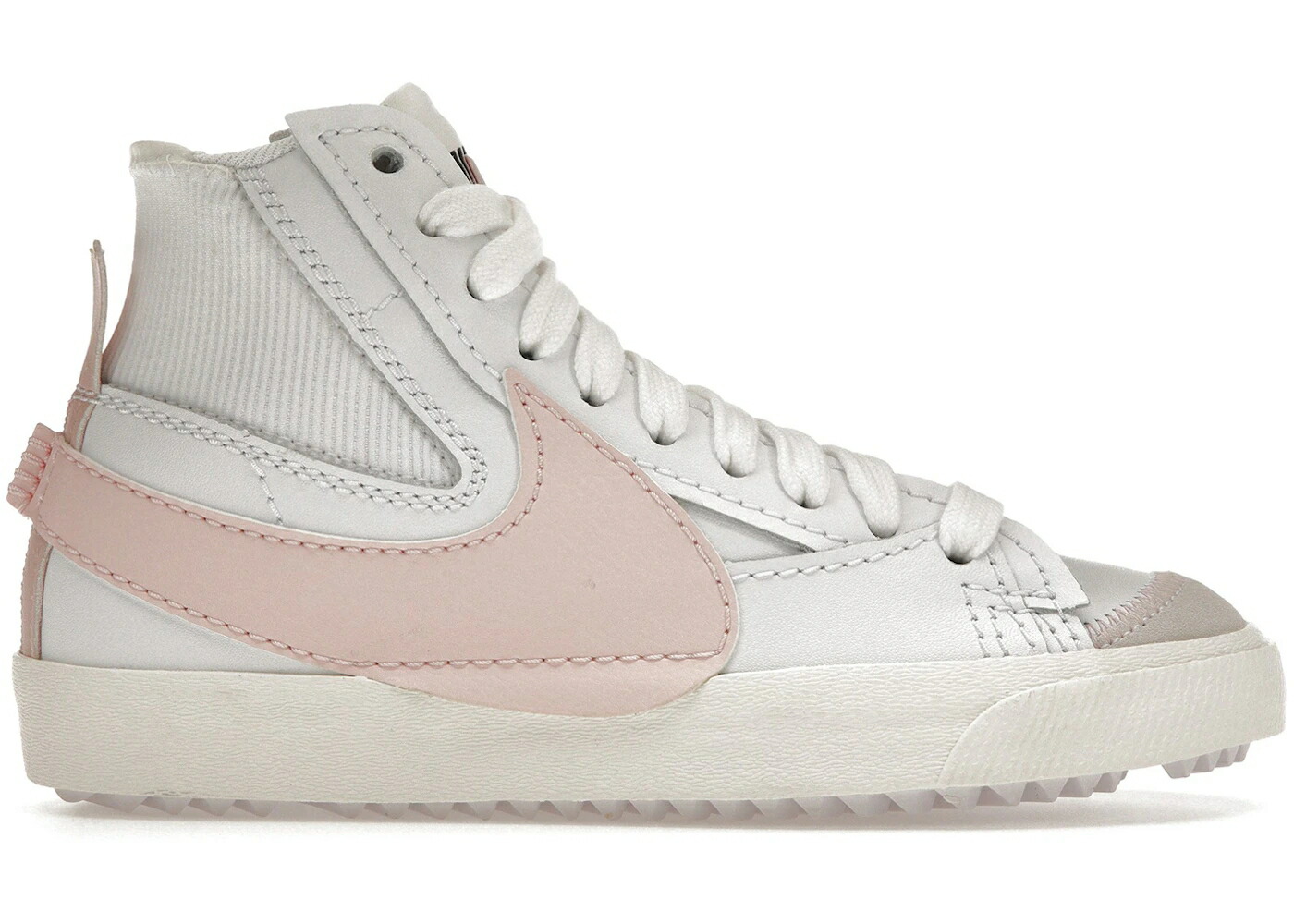 ナイキ ブレイザー ミッド ジャンボ 白色 ホワイト ピンク オックスフォード WOMEN スニーカー レディース NIKE BLAZER MID 77 JUMBO WHITE ATMOSPHERE PINK (WOMEN) / WHITE ATMOSPHERE PINK OXFORD