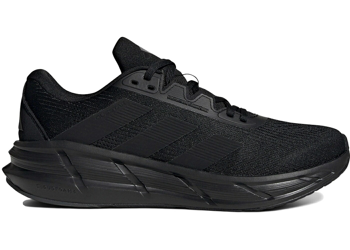アディダス 黒色 ブラック コア 灰色 グレー スニーカー メンズ ADIDAS QUESTAR 3 TRIPLE BLACK / CORE BLACK CORE BLACK GREY SIX