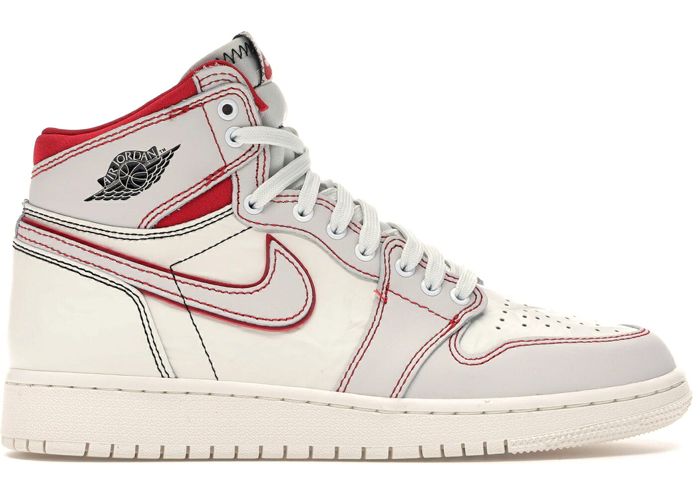 ナイキ ジョーダン ハイ 赤 レッド 黒色 ブラック ジュニア キッズ JORDAN 1 RETRO HIGH PHANTOM GYM RED (GS) / SAIL BLACK PHANTOM GYM RED ベビー マタニティ スニーカー｜スニケス