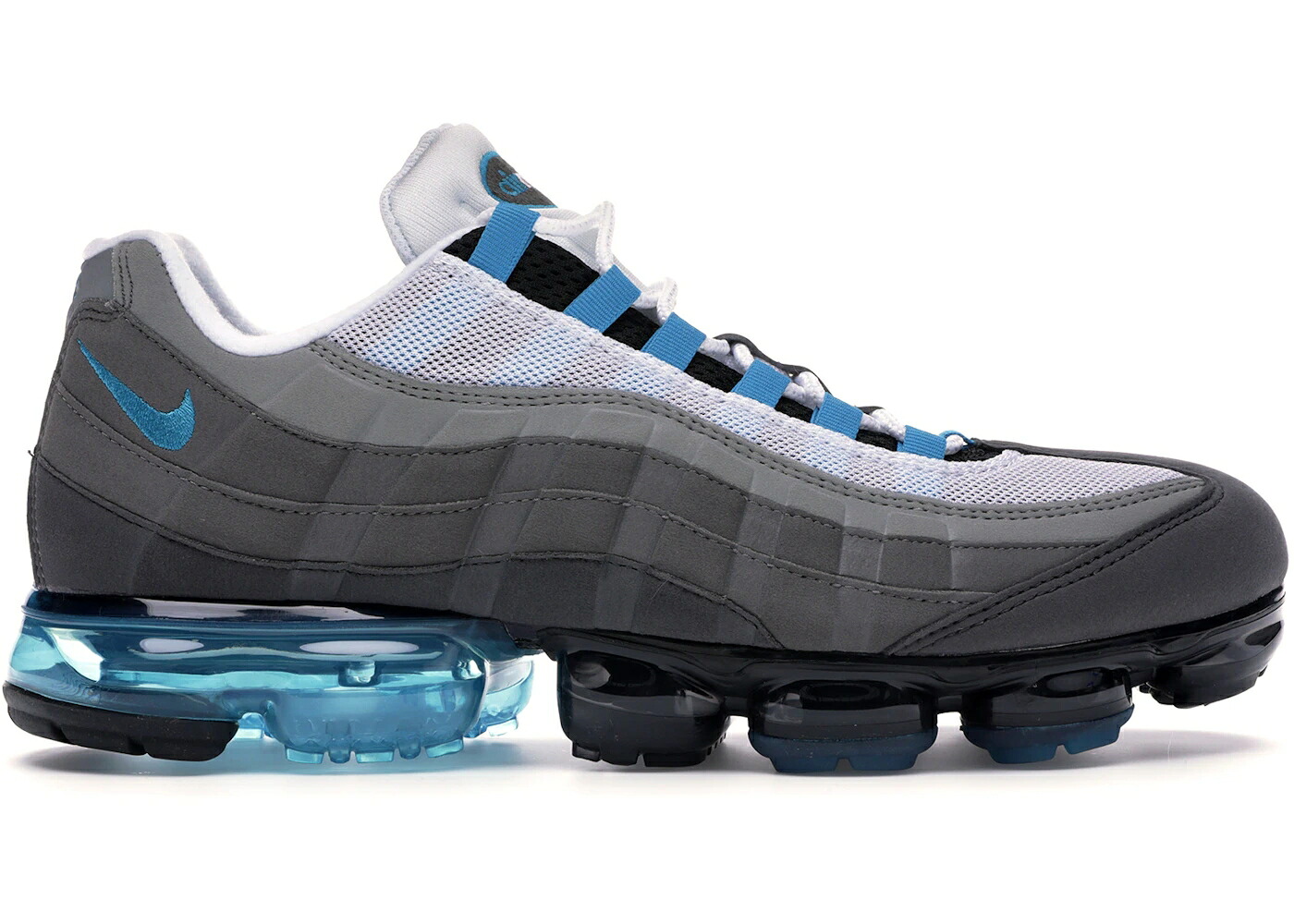 ナイキ ネオ 黒色 ブラック エアヴェイパーマックス スニーカー メンズ NIKE AIR VAPORMAX 95 NEO TURQUOISE / BLACK NEO TURQUOISE MEDIUM ASH｜スニケス