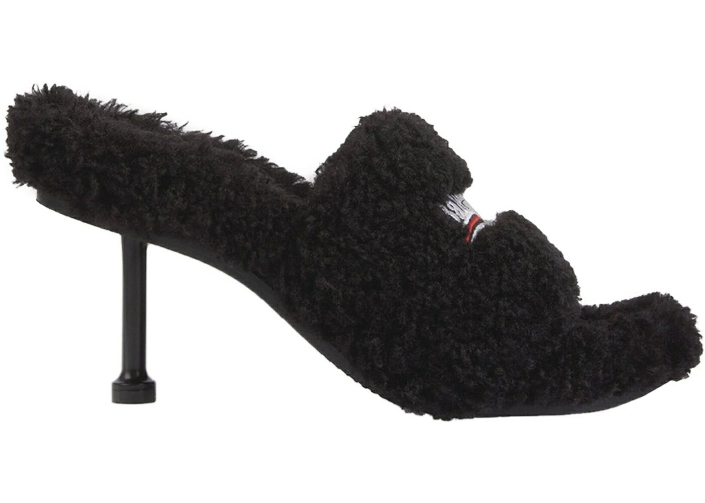 バレンシアガ 黒いこと 黒いこと 白いこと 白いこと 赤 赤いこと スニーカー レディース BALENCIAGA FURRY SANDAL M80 BLACK (WOMENS) / BLACK WHITE RED