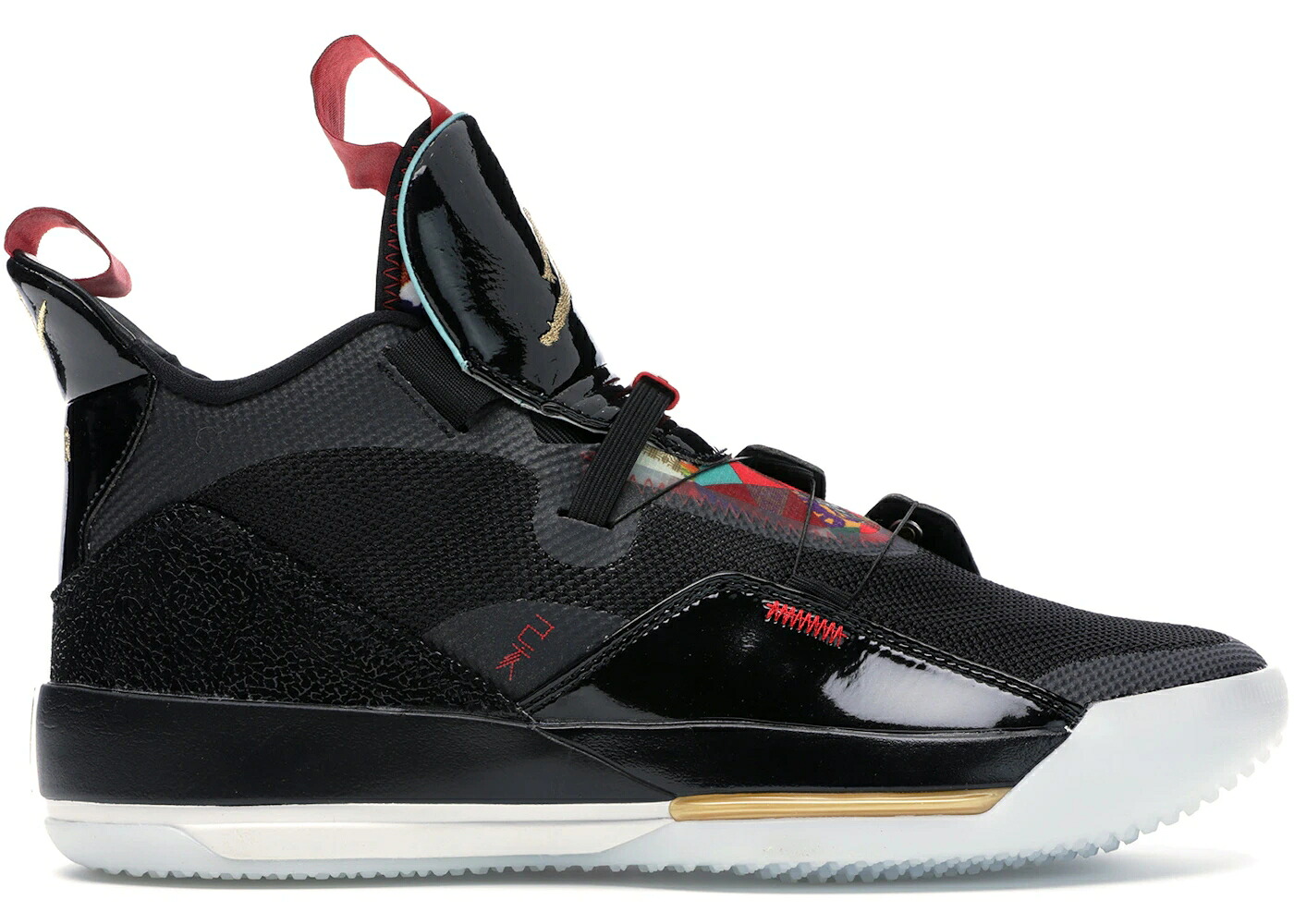 ナイキ ジョーダン 黒いこと 黒いこと ゴールド スニーカー メンズ JORDAN XXXIII CHINESE NEW YEAR (2019) / BLACK METALLIC GOLD UNIVERSITY