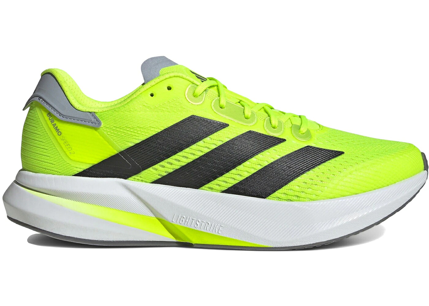 アディダス スピード コア 黒色 ブラック 銀色 シルバー スニーカー メンズ ADIDAS DURAMO SPEED 2 LUCID LEMON CORE BLACK HALO SILVER / LUCID LEMON CORE BLACK HALO