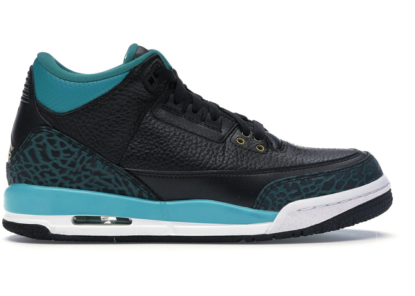 ナイキ ジョーダン リオ 黒いこと 黒いこと ゴールド 御坊っちゃん キッズ JORDAN 3 RETRO RIO TEAL (GS) / BLACK METALLIC GOLD RIO TEAL もの言う花 マタニティ スニーカー 靴-キッズファッション-キッズ・ベビー・マタニティ