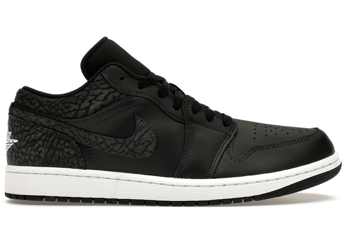 ナイキ ジョーダン 黒色 ブラック エレファント 白色 ホワイト スニーカー メンズ JORDAN 1 LOW SE BLACK ELEPHANT / OFF NOIR BLACK WHITE BLACK