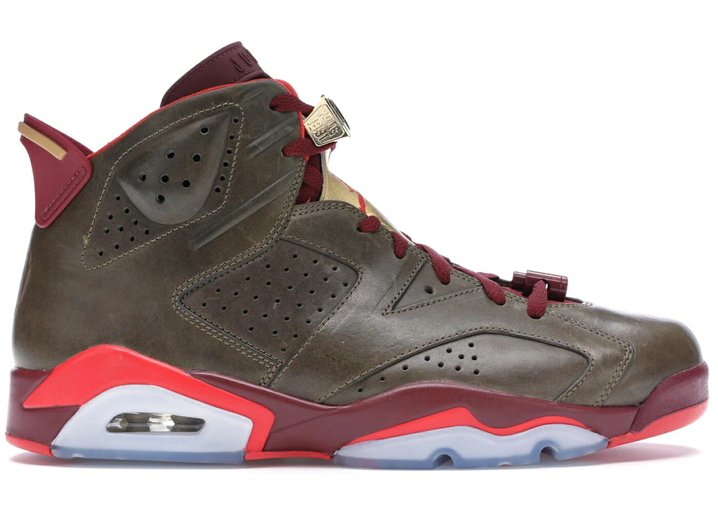 ナイキ ジョーダン チーム 赤 レッド ゴールド スニーカー メンズ JORDAN 6 RETRO CIGAR / RAW UMBER TEAM RED METALLIC GOLD