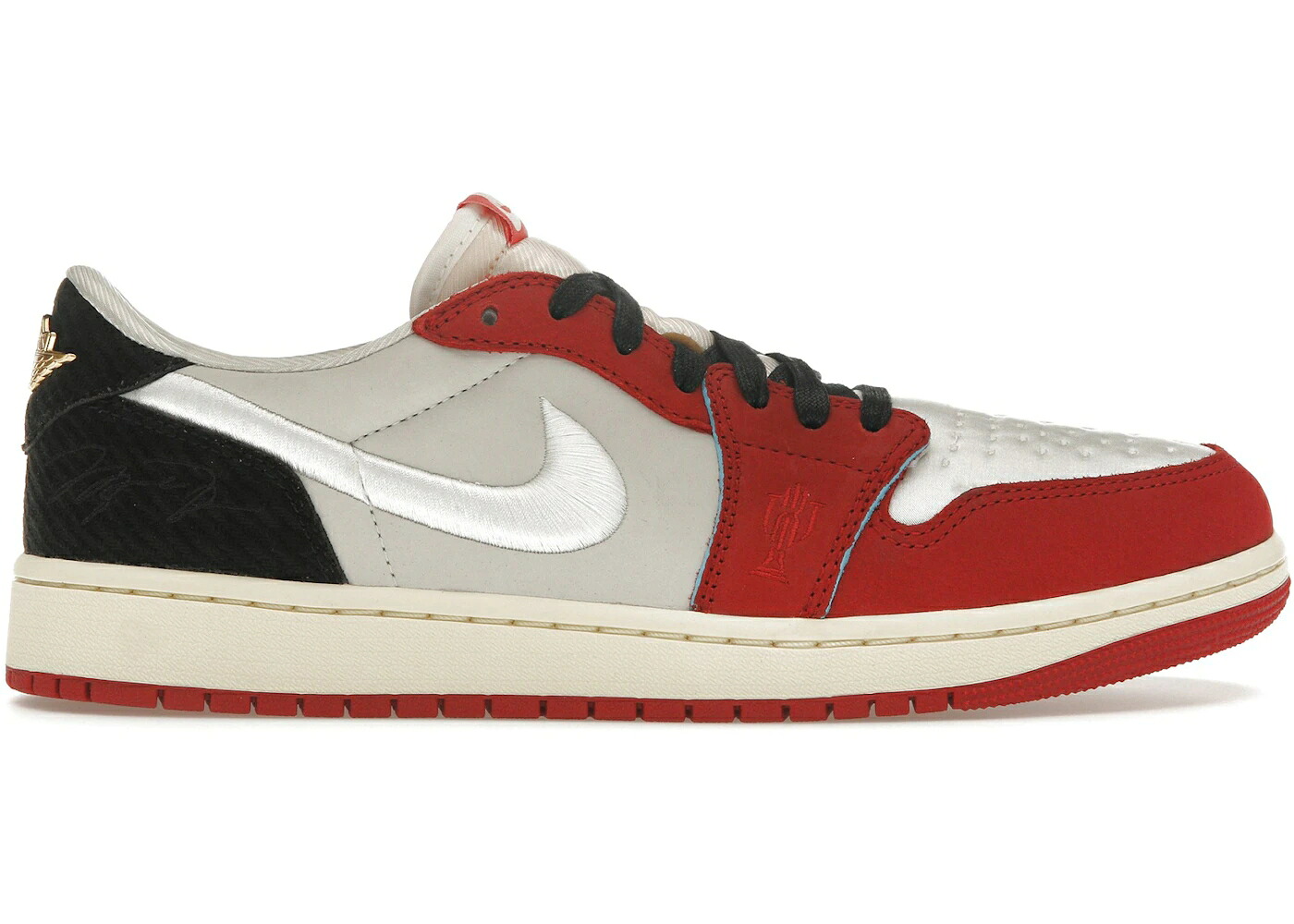 ナイキ ジョーダン 洟垂れ小僧 赤 赤いこと 黒いこと 黒いこと スニーカー メンズ JORDAN 1 RETRO LOW OG TROPHY ROOM ROOKIE CARD HOME (NUMBERED) (WITH NUMBERED TRADING CARD) / SAIL SAIL VARSITY RED BLACK
