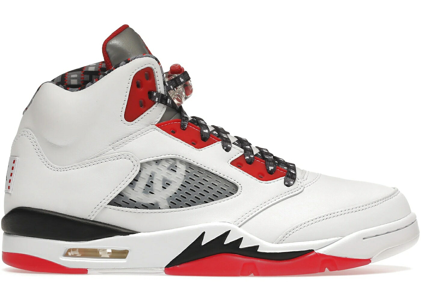 ナイキ ジョーダン 白いこと 白いこと 赤 赤いこと 黒いこと 黒いこと スニーカー メンズ JORDAN 5 RETRO QUAI 54 (2021) / WHITE UNIVERSITY RED BLACK 靴-メンズ靴
