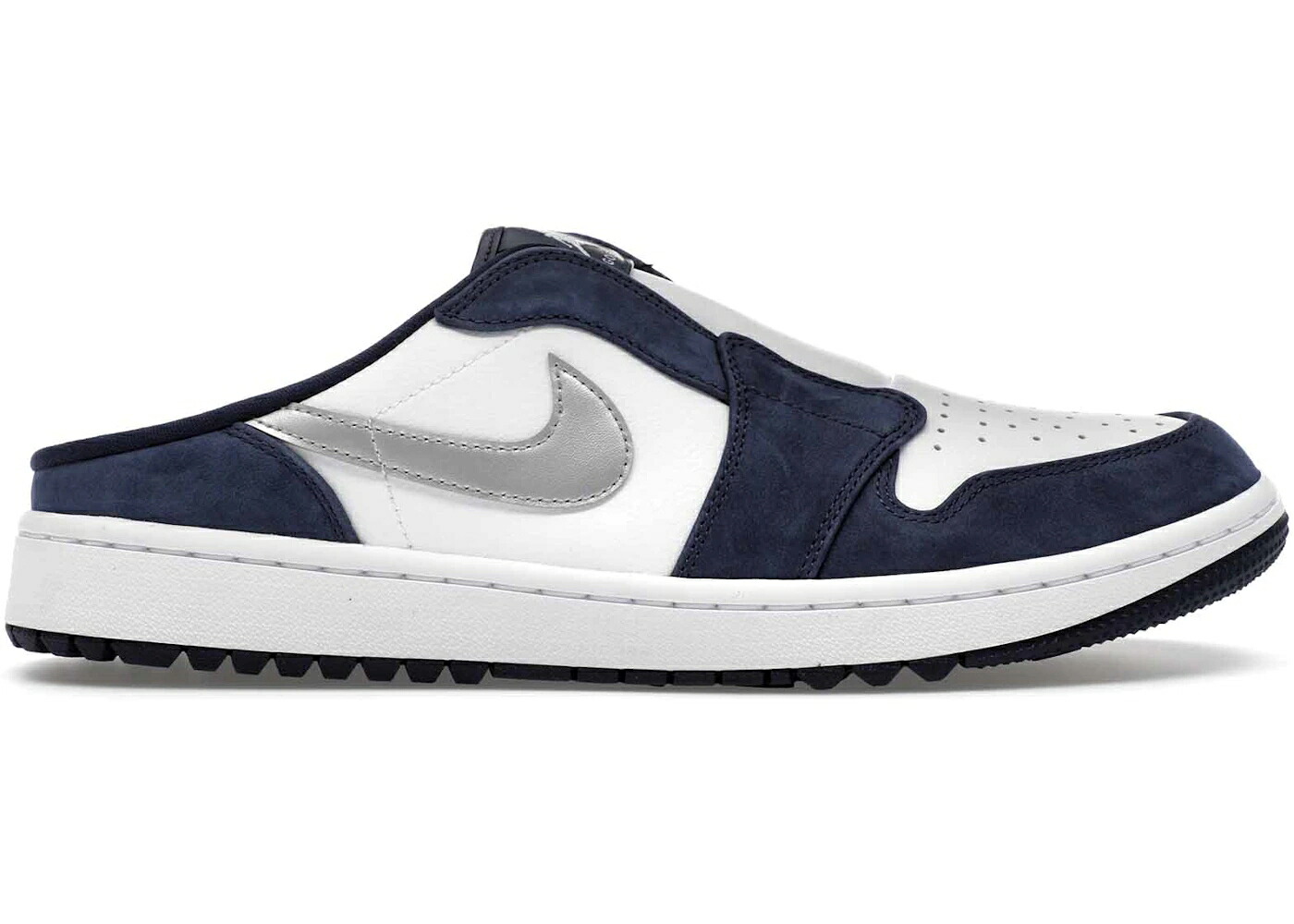 ナイキ ジョーダン ゴルフ 紺色 米国海軍 白いこと 白いこと スニーカー メンズ JORDAN 1 MULE GOLF MIDNIGHT NAVY / WHITE MIDNIGHT NAVY METALLIC
