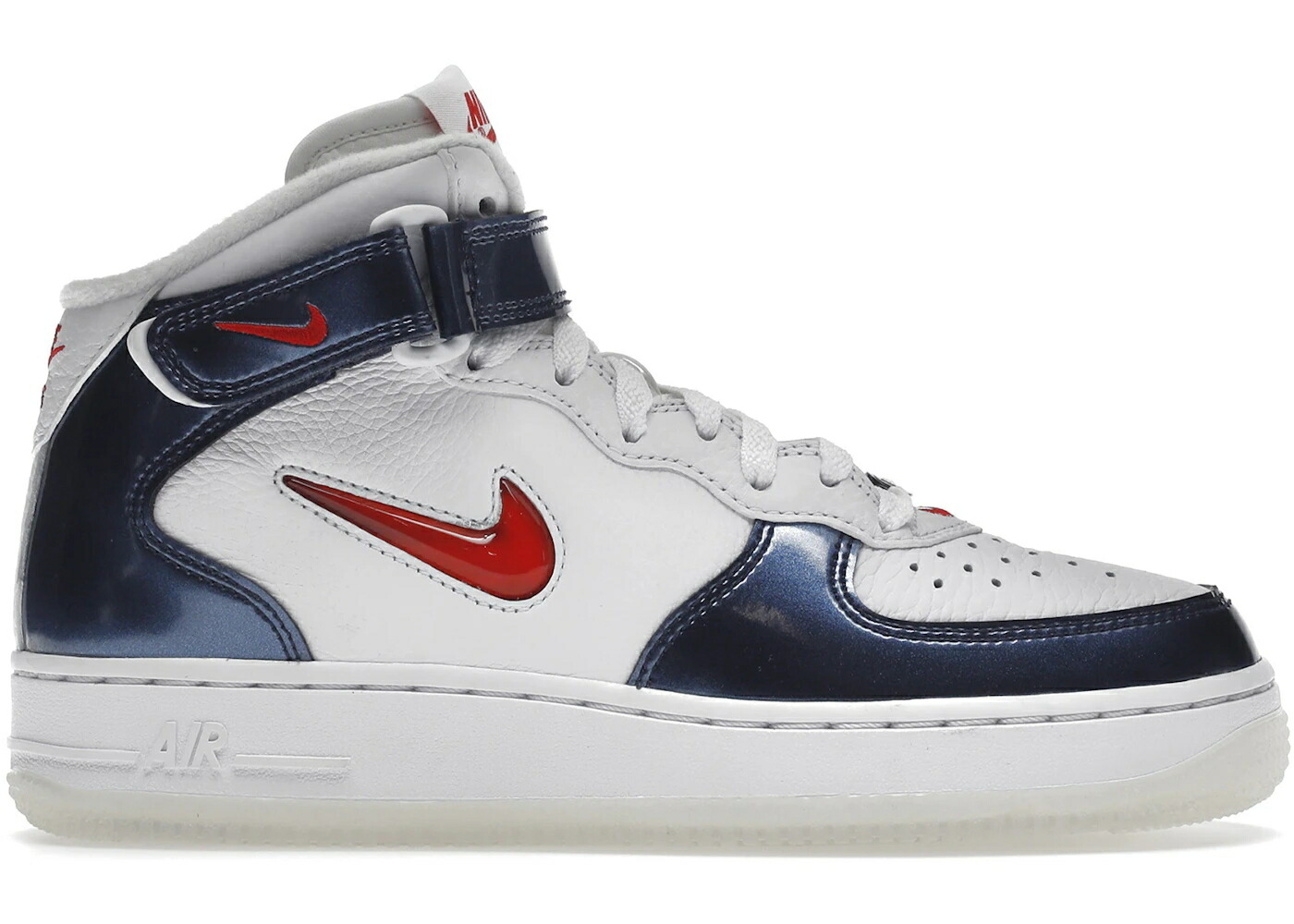 ナイキ ミッド 白いこと 白いこと 赤 赤いこと 空軍 スニーカー メンズ NIKE AIR FORCE 1 MID QS INDEPENDENCE DAY / WHITE UNIVERSITY RED MIDNIGHT