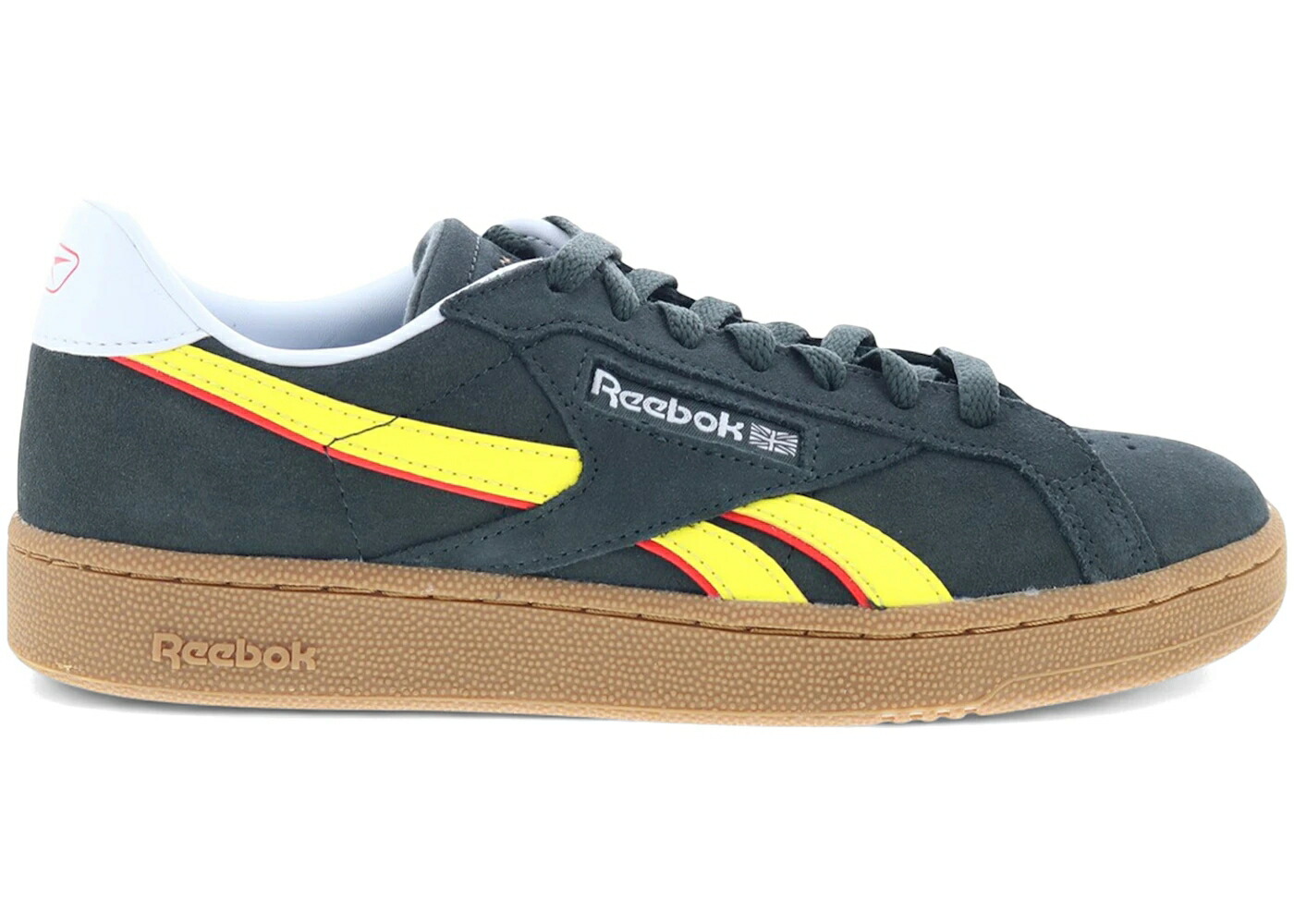 リーボック クラブ 黒色 ブラック 黄色 イエロー スニーカー メンズ REEBOK CLUB C GROUNDS UK BLACK ELECTRIC YELLOW GUM / BLACK ELECTRIC YELLOW GUM