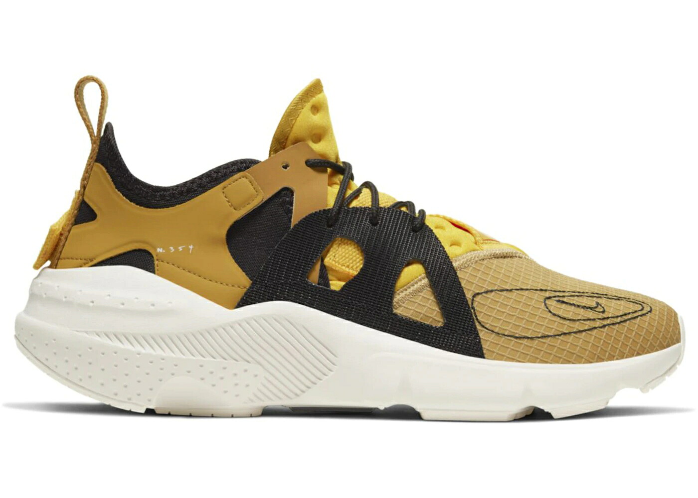 ナイキ ハラチ クラブ ゴールド 黒色 ブラック スニーカー メンズ NIKE HUARACHE TYPE CLUB GOLD / CLUB GOLD DARK SULFUR BLACK PALE|スニケス