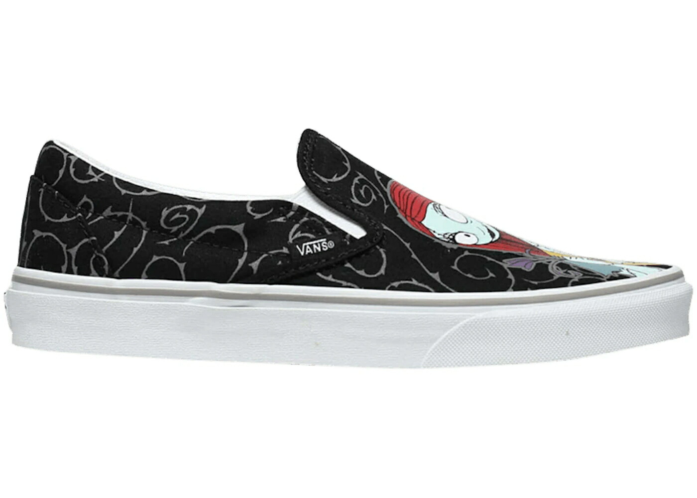 ヴァンズ バンズ 古典派音楽 スリッポン 夢魔 クリスマス 黒いこと 黒いこと スニーカー メンズ VANS CLASSIC SLIP-ON THE NIGHTMARE BEFORE CHRISTMAS JACK AND SALLY / BLACK MULTI