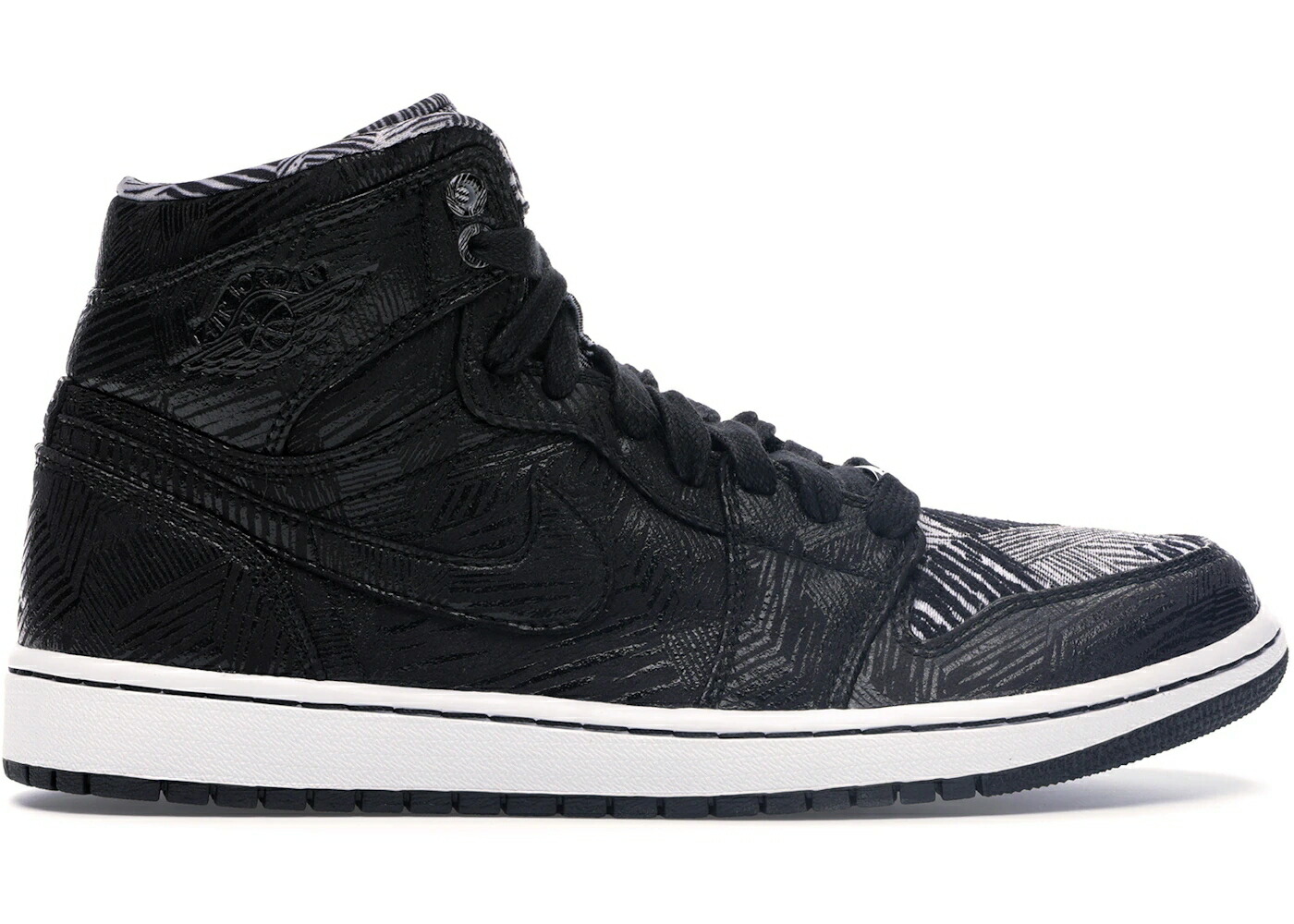 ナイキ ジョーダン 黒色 ブラック 白色 ホワイト スニーカー メンズ JORDAN 1 RETRO BHM (2015) / BLACK WHITE