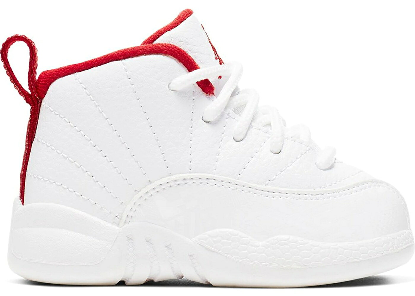 ナイキ ジョーダン 白いこと 白いこと 赤 赤いこと お坊っちゃん キッズ JORDAN 12 RETRO FIBA (2019) (TD) / WHITE UNIVERSITY RED METALLIC