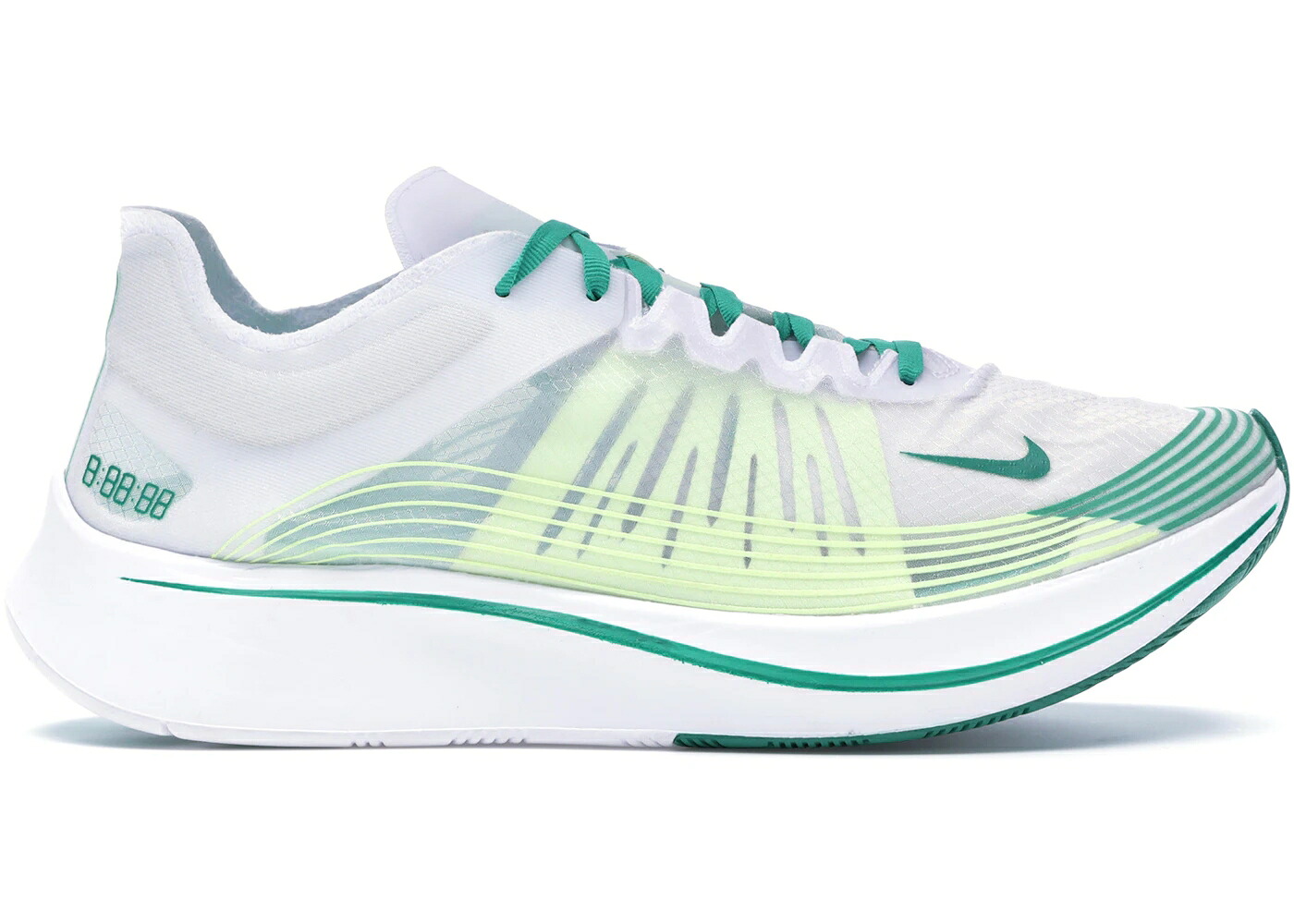 ナイキ 望遠レンズ 白いこと 白いこと 緑 緑であること 望遠レンズ飛球 スニーカー メンズ NIKE ZOOM FLY WHITE LUCID GREEN / WHITE LUCID GREEN SUMMIT WHITE