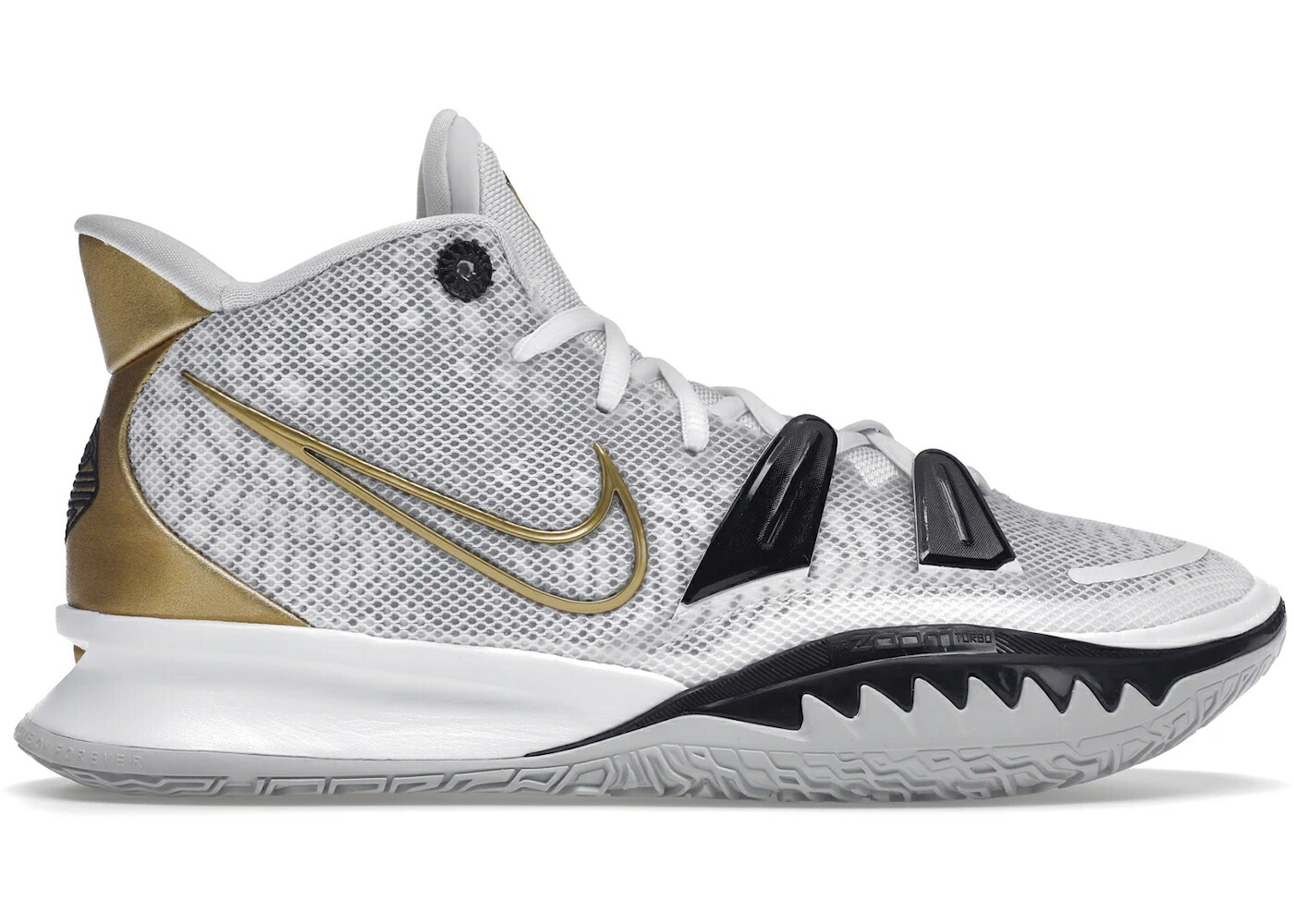 ナイキ カイリー リング 白色 ホワイト 黒色 ブラック 灰色 グレー スニーカー メンズ NIKE KYRIE 7 NBA FINAL RINGS / WHITE BLACK GREY FOG METALLIC