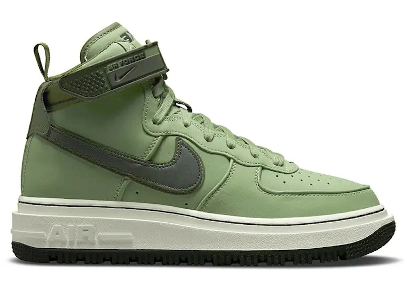 ナイキ ハイ 緑 グリーン オリーブ 黒色 ブラック エアフォース スニーカー メンズ NIKE AIR FORCE 1 HIGH OIL GREEN / OIL GREEN MEDIUM OLIVE BLACK｜スニケス