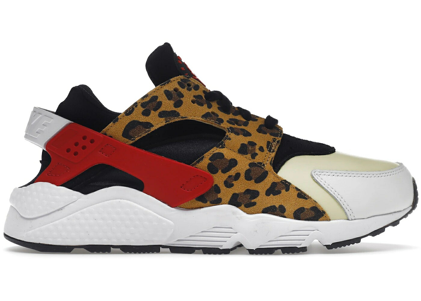 ナイキ ハラチ 白色 ホワイト ヒョウ柄 レオパード 黒色 ブラック マルーン スニーカー メンズ NIKE AIR HUARACHE SNKRS DAY / WHITE LEOPARD BLACK MAROON