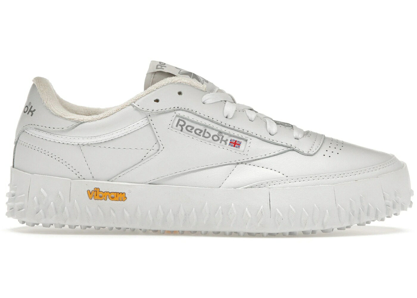 リーボック クラブ 白色 ホワイト ピュア 灰色 グレー スニーカー メンズ REEBOK CLUB C VIBRAM CLOUD WHITE / CLOUD WHITE PURE GREY 5 CLOUD