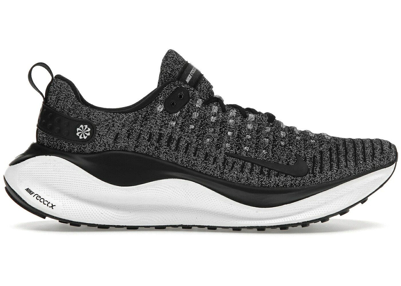 ナイキ ラン 黒色 ブラック 白色 ホワイト スニーカー メンズ NIKE REACTX INFINITY RUN 4 OREO / BLACK WHITE BLACK