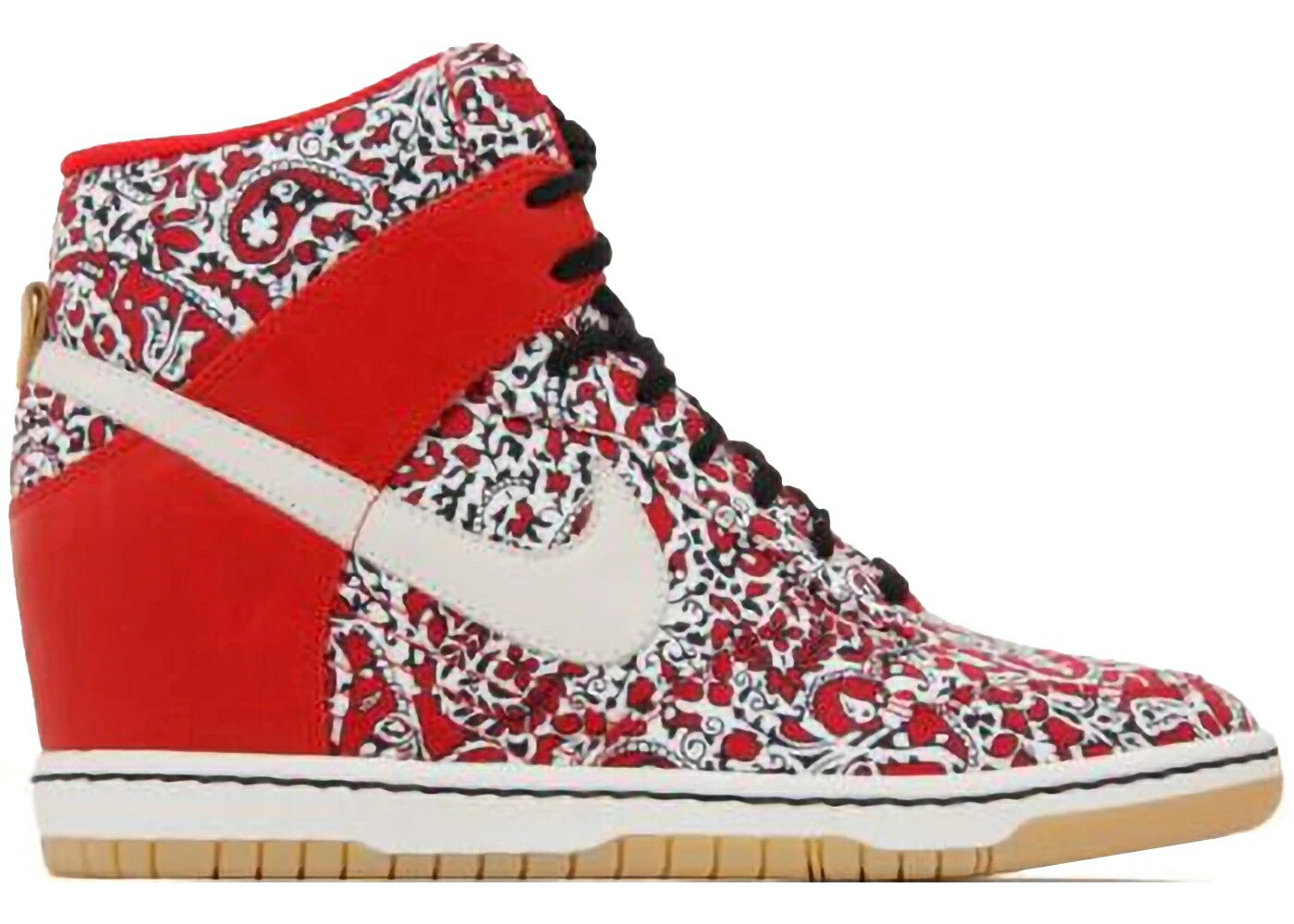 ナイキ ダンク スカイ 赤 レッド WOMEN'S スニーカー レディース NIKE DUNK SKY HI LIBERTY OF LONDON SPORT RED (WOMEN'S) / SPORT RED SAIL