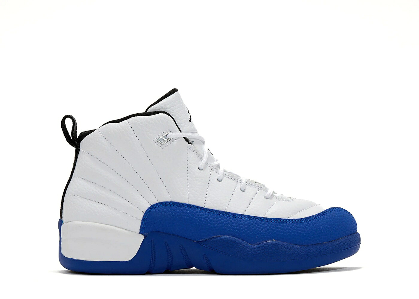 ナイキ ジョーダン 白色 ホワイト 黒色 ブラック ゲーム ゲームロイヤル 青 ブルー ジュニア キッズ JORDAN 12 RETRO BLUEBERRY (PS) / WHITE BLACK GAME ROYAL ベビー マタニティ スニーカー|スニケス