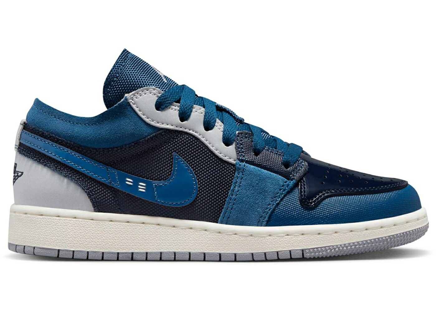 ナイキ ジョーダン 青色 ブルー ジュニア キッズ JORDAN 1 LOW SE CRAFT INSIDE OUT OBSIDIAN (GS) / OBSIDIAN ASHEN SLATE FRENCH BLUE ベビー マタニティ スニーカー|スニケス